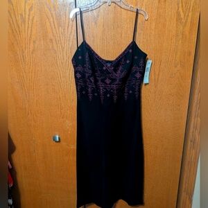 Elegant, Evening, Embroidered Dress. Perfect for a Wedding or an Evening Out!